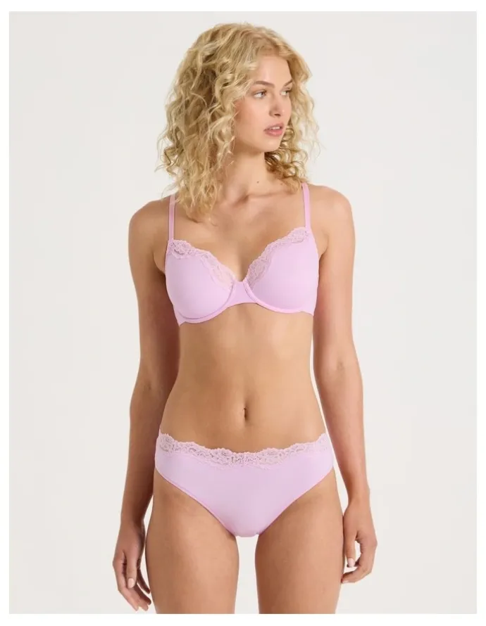 Chloe & Lola Cheeky Lace Bikini in Pink