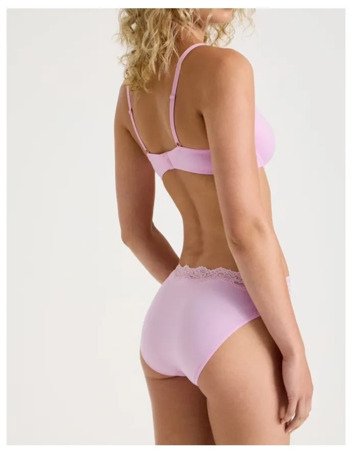 Chloe & Lola Cheeky Lace Bikini in Pink