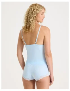 Chloe & Lola Cheeky Lace Camisole in Blue