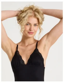 Chloe & Lola Cheeky Lace Camisole in Black