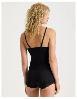 Chloe & Lola Cheeky Lace Camisole in Black