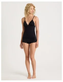 Chloe & Lola Cheeky Lace Camisole in Black