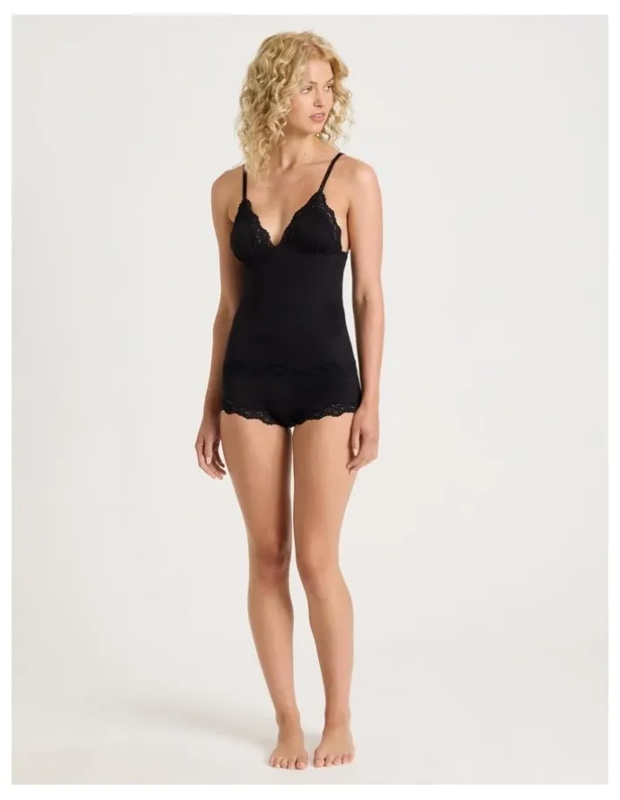 Chloe & Lola Cheeky Lace Camisole in Black
