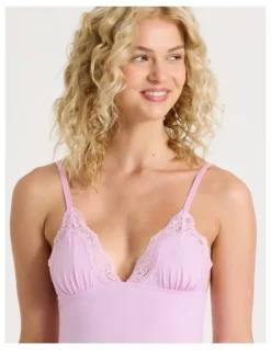 Chloe & Lola Cheeky Lace Camisole in Pink