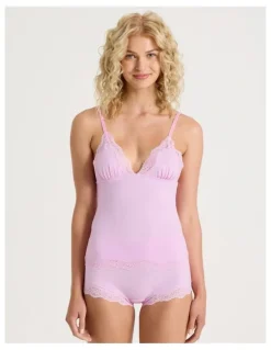 Chloe & Lola Cheeky Lace Camisole in Pink