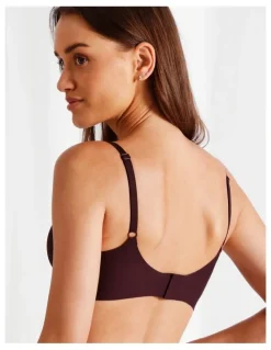Chloe & Lola Chloe & Lola Pure Comfort Luxe Bonded Lace Bra in Plum