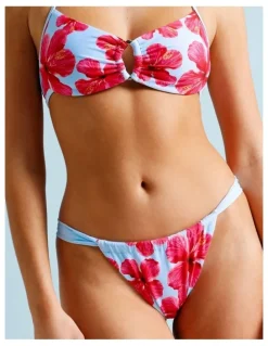 Chloe & Lola Cosmopolitan Charlie Reversible Swim Bottom in Graphic Floral Print