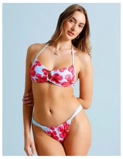 Chloe & Lola Cosmopolitan Charlie Reversible Swim Bottom in Graphic Floral Print