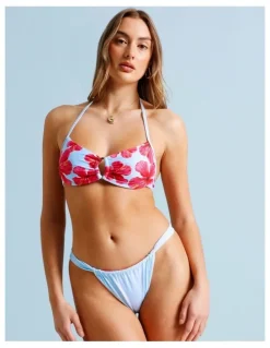 Chloe & Lola Cosmopolitan Charlie Reversible Swim Bottom in Graphic Floral Print