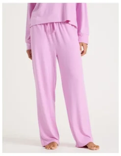 Chloe & Lola Cosy Supersoft Wide Leg Pant in Fairy Floss Pink