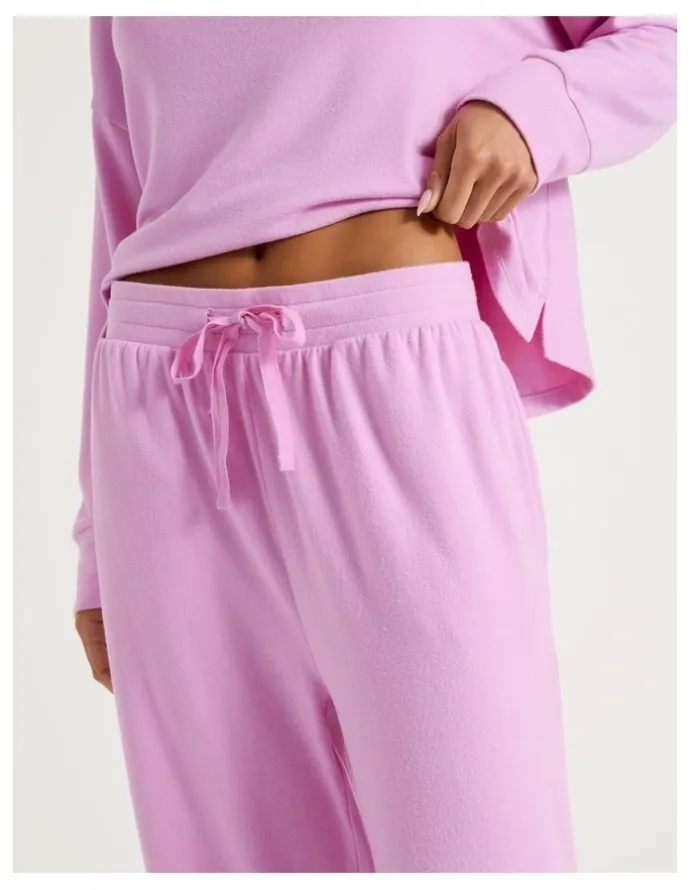 Chloe & Lola Cosy Supersoft Wide Leg Pant in Fairy Floss Pink
