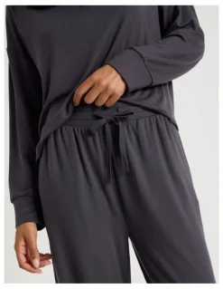 Chloe & Lola Cosy Supersoft Wide Leg Pant in Charcoal