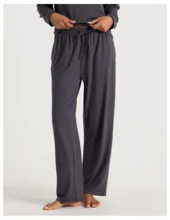 Chloe & Lola Cosy Supersoft Wide Leg Pant in Charcoal