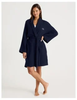 Chloe & Lola Divine Cheesecloth Robe in Navy