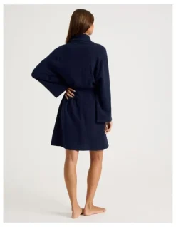 Chloe & Lola Divine Cheesecloth Robe in Navy
