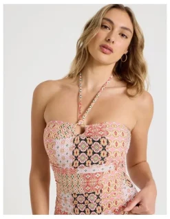 Chloe & Lola Elle Swimsuit in Painted Patchwork Print