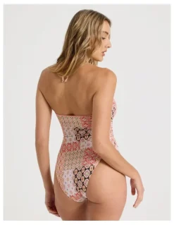 Chloe & Lola Elle Swimsuit in Painted Patchwork Print
