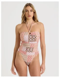 Chloe & Lola Elle Swimsuit in Painted Patchwork Print