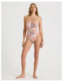 Chloe & Lola Elle Swimsuit in Painted Patchwork Print