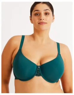 Chloe & Lola Empower D Lace Wing T-shirt Bra in Teal