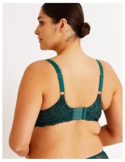 Chloe & Lola Empower D Lace Wing T-shirt Bra in Teal