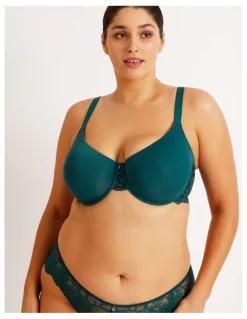 Chloe & Lola Empower D Lace Wing T-shirt Bra in Teal