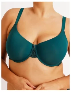 Chloe & Lola Empower D Lace Wing T-shirt Bra in Teal