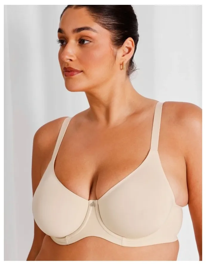 Chloe & Lola Empower D Micro Underwire Bonded Bra in Beige