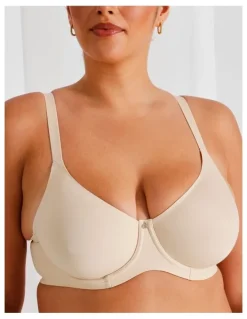 Chloe & Lola Empower D Micro Underwire Bonded Bra in Beige
