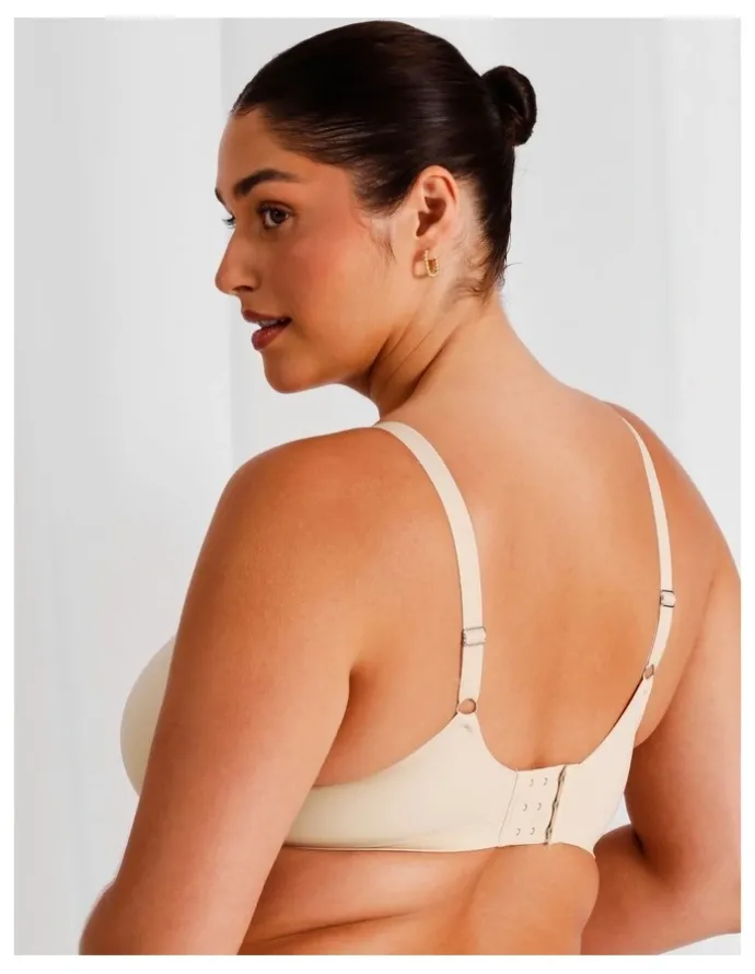 Chloe & Lola Empower D Micro Underwire Bonded Bra in Beige