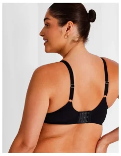 Chloe & Lola Empower D Micro Underwire Bonded Bra in Black