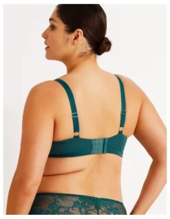 Chloe & Lola Empower D Underwire Non Contour Bra in Green