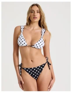 Chloe & Lola Isobel Reversible Bikini Top in Liquorice Spot Print