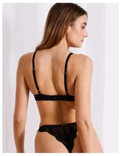 Chloe & Lola Lace Comfort Contour Push Up Bra in Black