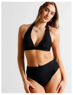Chloe & Lola Lana High Swim Bottom in Black