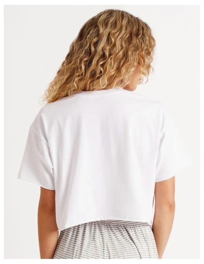 Chloe & Lola Lola Boxy Short Sleeve Tee in Graphic Floral Print