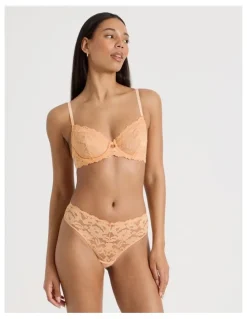 Chloe & Lola Lola Broderie Lace Underwire Bra in Apricot
