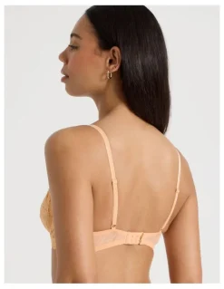Chloe & Lola Lola Broderie Lace Underwire Bra in Apricot