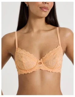 Chloe & Lola Lola Broderie Lace Underwire Bra in Apricot