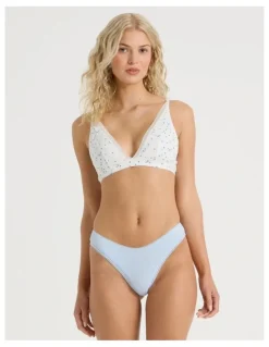 Chloe & Lola Lola Cotton Rib Hipster in Blue