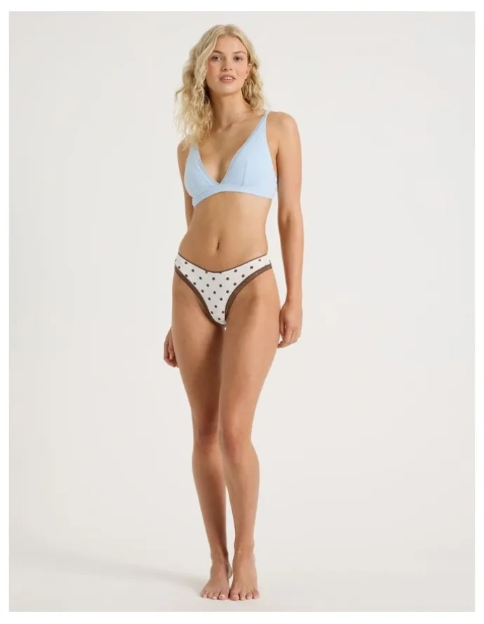 Chloe & Lola Lola Cotton Rib Brazilian in Multi