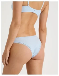 Chloe & Lola Lola Cotton Rib Brazilian in Blue