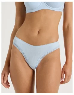 Chloe & Lola Lola Cotton Rib Brazilian in Blue