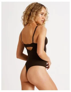 Chloe & Lola Lola Cotton Rib Balconette Bodysuit in Chocolate