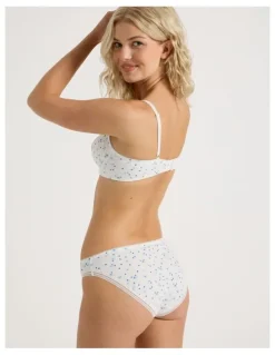 Chloe & Lola Lola Cotton Rib Hipster in Blue