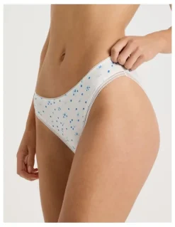Chloe & Lola Lola Cotton Rib Hipster in Blue