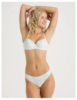 Chloe & Lola Lola Cotton Rib Hipster in Blue