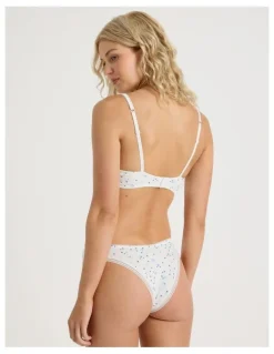 Chloe & Lola Lola Cotton Rib Brazilian in White