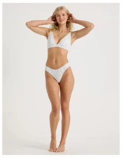 Chloe & Lola Lola Cotton Rib Brazilian in White