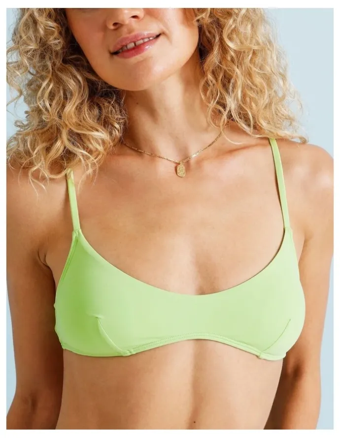 Chloe & Lola Lola Florence Bikini Top in Apple